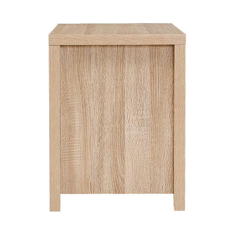 Artiss Bedside Table Lamp Side Tables Drawers Nightstand Unit Beige Wood
