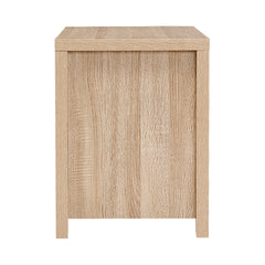 Artiss Bedside Table Lamp Side Tables Drawers Nightstand Unit Beige Wood