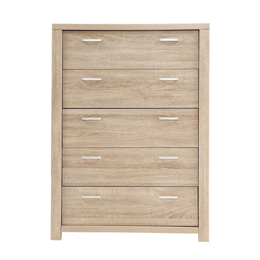 Artiss 5 Chest of Drawers Tallboy Dresser Table Bedroom Storage Cabinet
