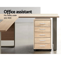 Artiss Filing Cabinet 5 Drawer Office Storage Organiser