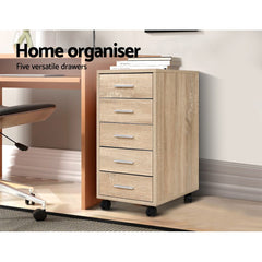Artiss Filing Cabinet 5 Drawer Office Storage Organiser