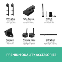 Cefito Sliding Barn Door Hardware Track Set 3.66m