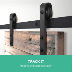 Cefito Sliding Barn Door Hardware Track Set 3.66m