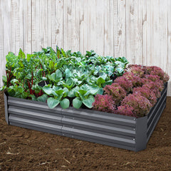 Green Fingers Garden Bed 150x90cm Planter Box Raised Container Galvanised Steel