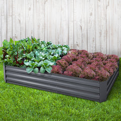 Green Fingers Garden Bed 180x90cm Planter Box Raised Container Galvanised Steel