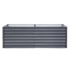 Green Fingers Garden Bed 240x80x77cm Planter Box Raised Container Galvanised Herb