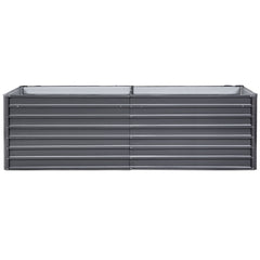 Green Fingers Garden Bed 320x80x77cm Planter Box Raised Container Galvanised Herb