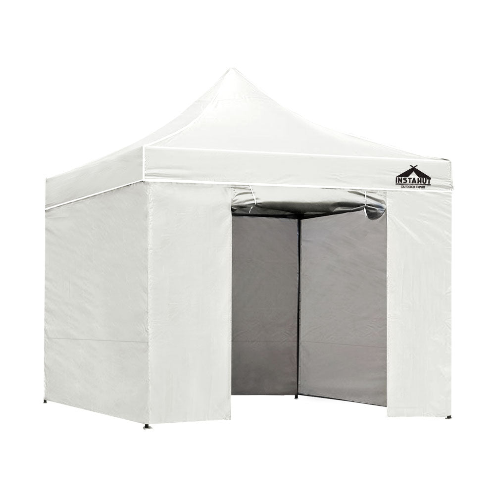 Instahut Gazebo Pop Up Marquee 3x3 Folding Tent Wedding Gazebos 500D White