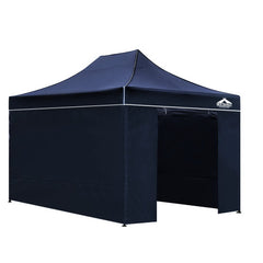 Instahut Gazebo 3x4.5 Pop Up Marquee Folding Tent Wedding Gazebos Camping Outdoor Shade Canopy Navy