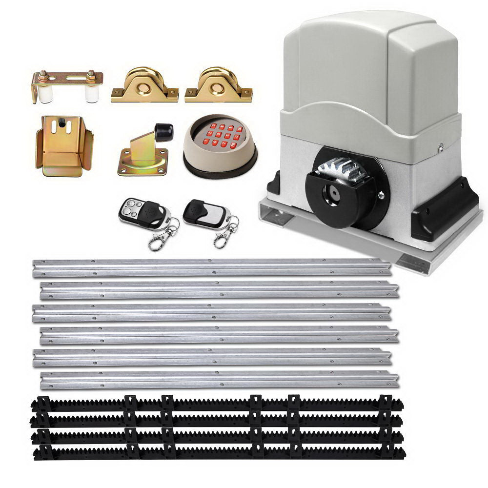 LockMaster Electric Sliding Gate Opener 1200KG Keypad 4M