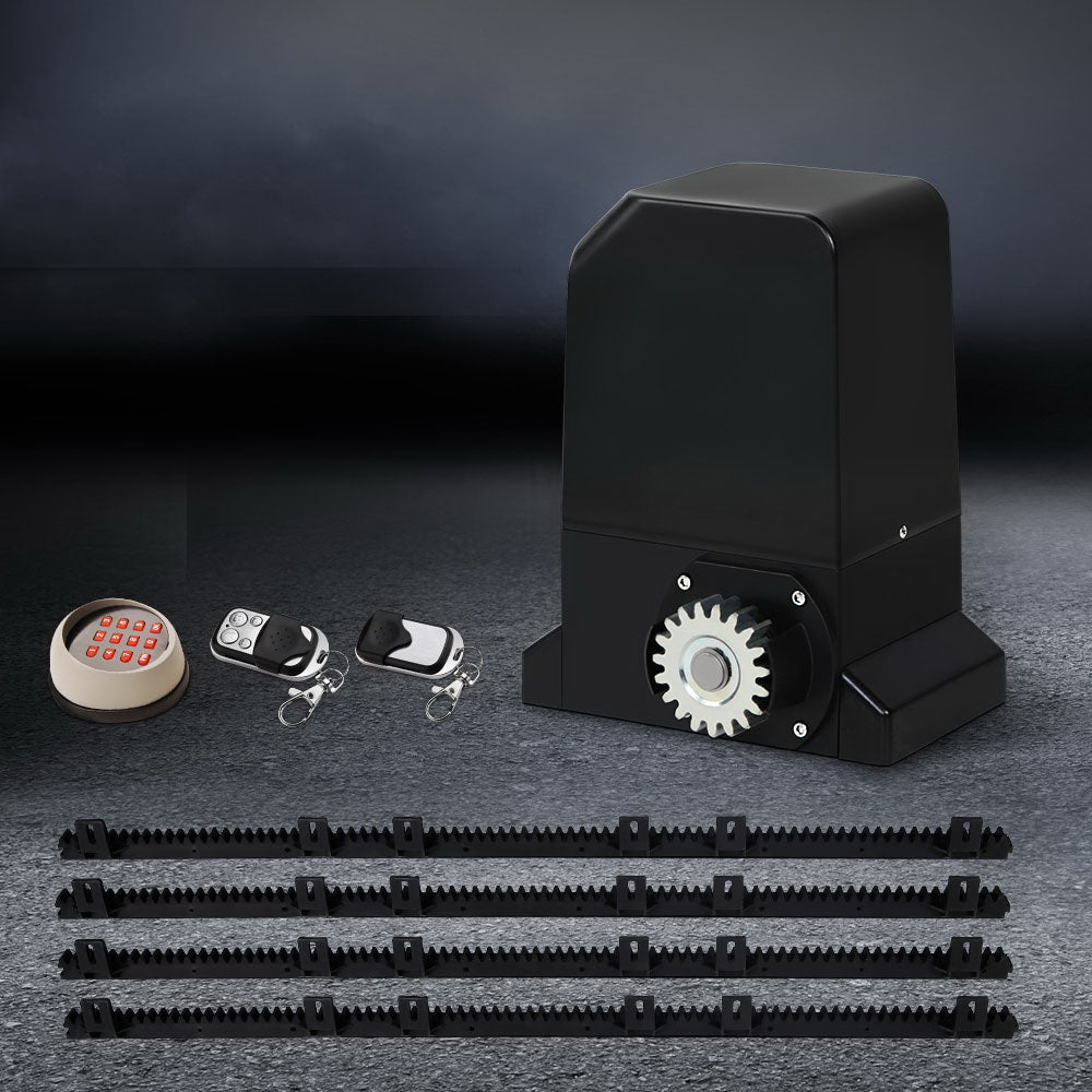 Lockmaster Automatic Sliding Gate Opener Kit Keypad 4M 1000KG