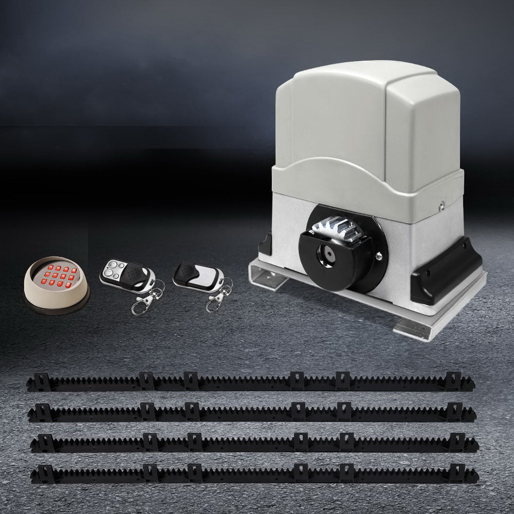 Lockmaster Automatic Sliding Gate Opener Kit Keypad 4M 1200KG