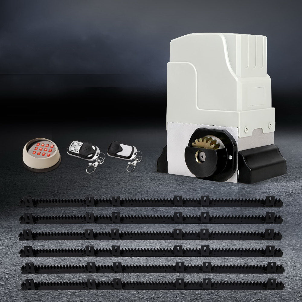 Lockmaster Automatic Sliding Gate Opener Kit Keypad 6M 1800KG