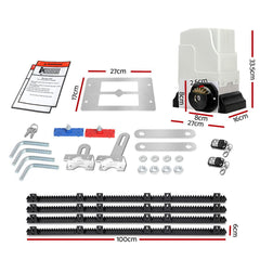 Lockmaster Automatic Sliding Gate Opener Kit 4M 1800KG