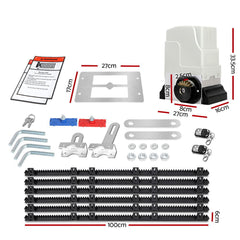 Lockmaster Automatic Sliding Gate Opener Kit 6M 1800KG