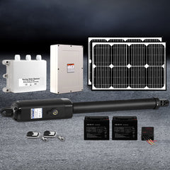 Lockmaster Single Swing Gate Opener 600KG 40W Solar Panel