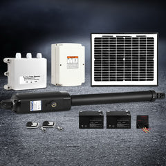 Lockmaster Single Swing Gate Opener 600KG 10W Solar Panel