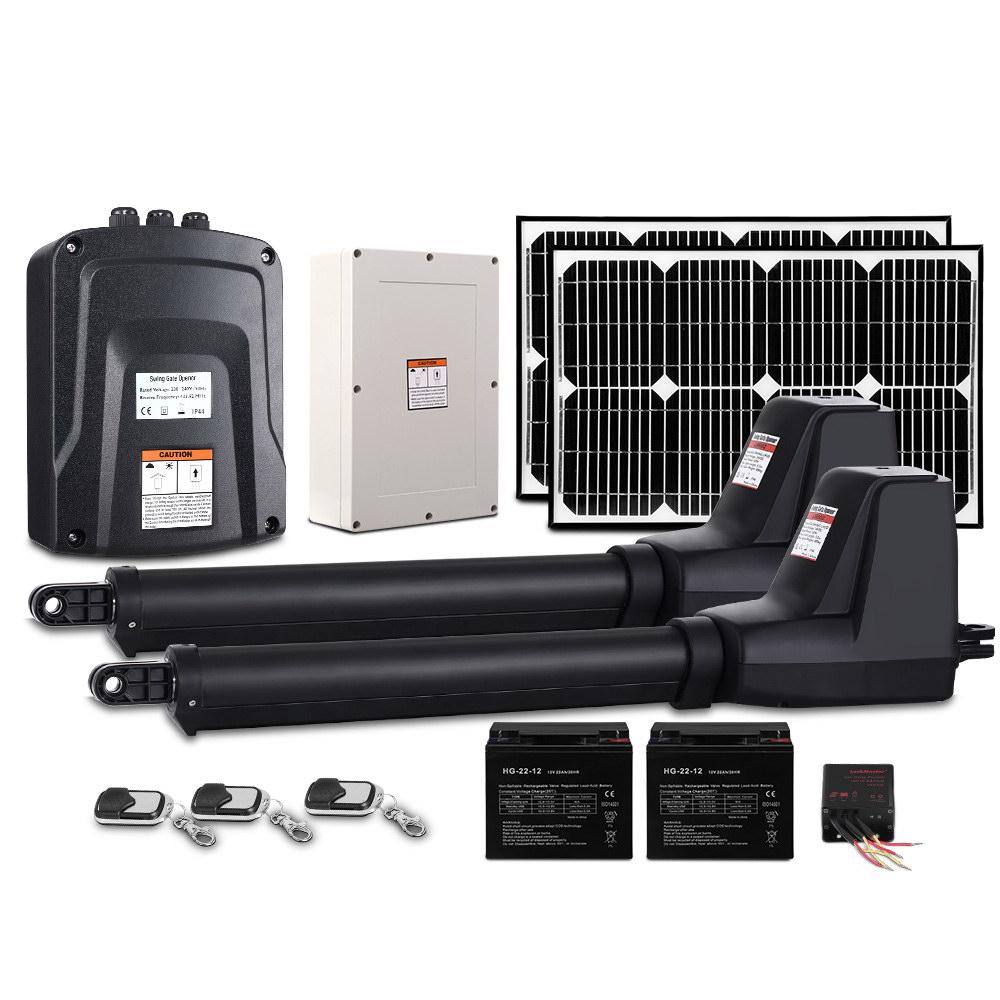 Lockmaster Dual Swing Gate Opener 800KG 40W Solar Panel