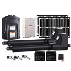 Lockmaster Dual Swing Gate Opener 800KG 40W Solar Panel