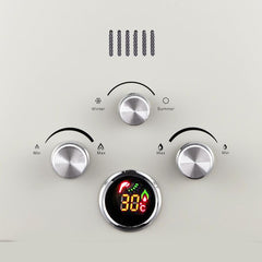 Devanti Portable Gas Water Heater 8L/Min With Pump LPG System Grey