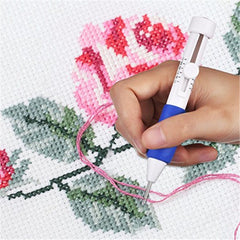 DIY Magic Embroidery Craft 187 In 1 Stitching Weaving Tool Set 150 Threads Embroider Pen Punch Needle Scissors Kit