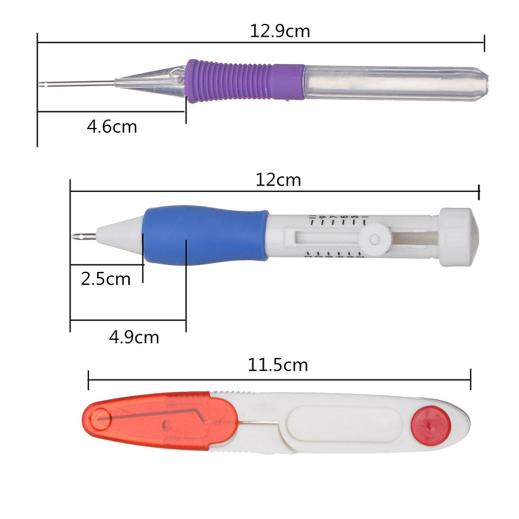 DIY Magic Embroidery Craft 187 In 1 Stitching Weaving Tool Set 150 Threads Embroider Pen Punch Needle Scissors Kit