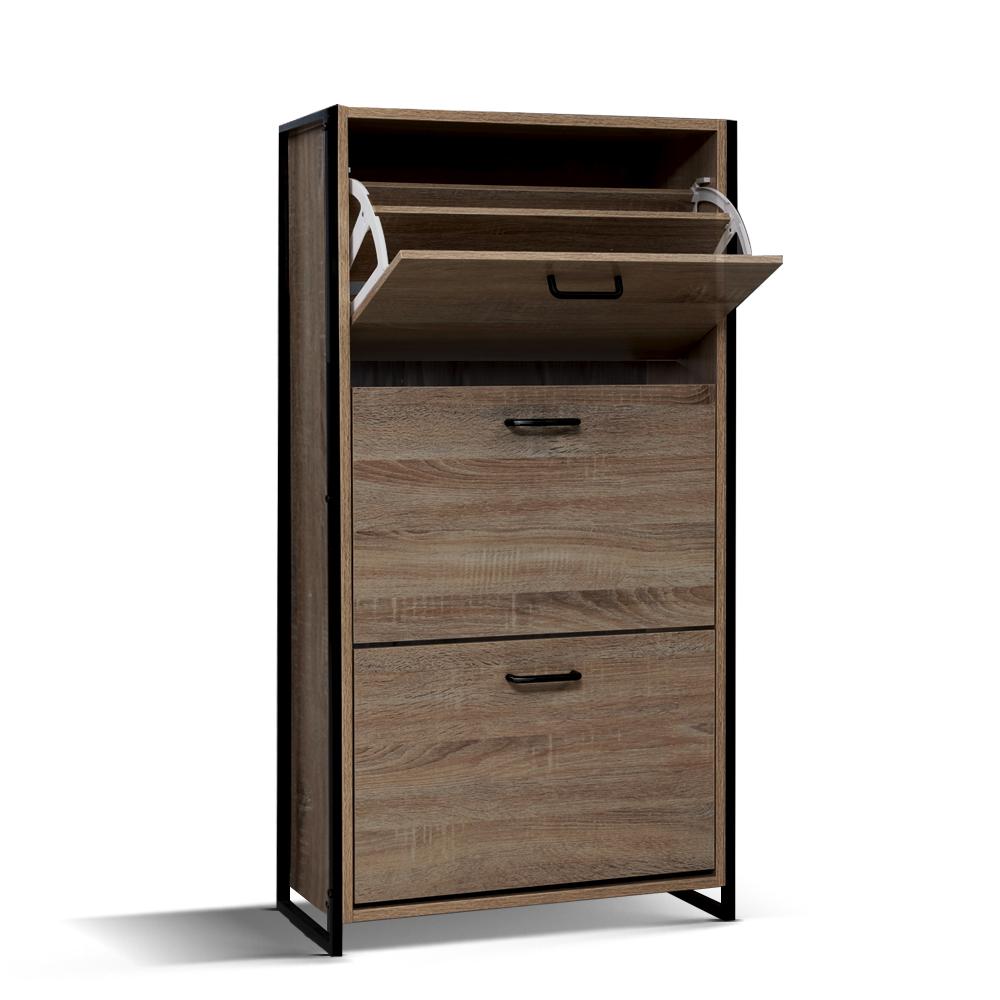 Artiss Shoe Rack Cabinet Adjustable Shelves 24 Pairs Tim