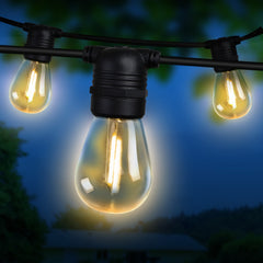 77m LED Festoon String Lights Christmas Decorations Wedding Party Outdoor Garden