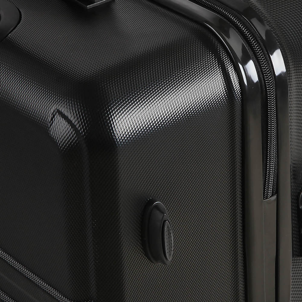 Wanderlite 2Set 20-28 Inch Luggage with TSA Lock Spinner Travel Suitcase Carry On Hard Shell Luggage Case Black