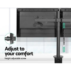 Artiss Monitor Arm Dual Desk Mount Screen Bracket Holder