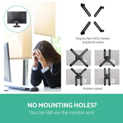 Artiss Monitor Arm Dual Desk Mount Screen Holder Bracket