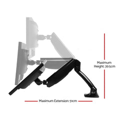 Artiss Monitor Arm Gas Spring Desk Mount Screen Holder