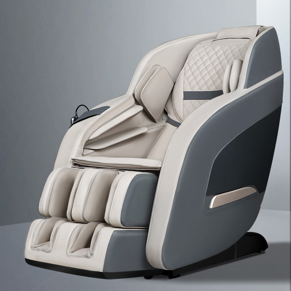 Livemor Massage Chair Electric Recliner Massager Grey Decima