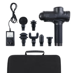 Everfit Massage Gun 30 Speed 6 Heads Vibration Muscle Massager Chargeable Black