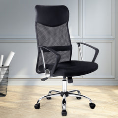 Artiss Mesh Office Chair High Back Black