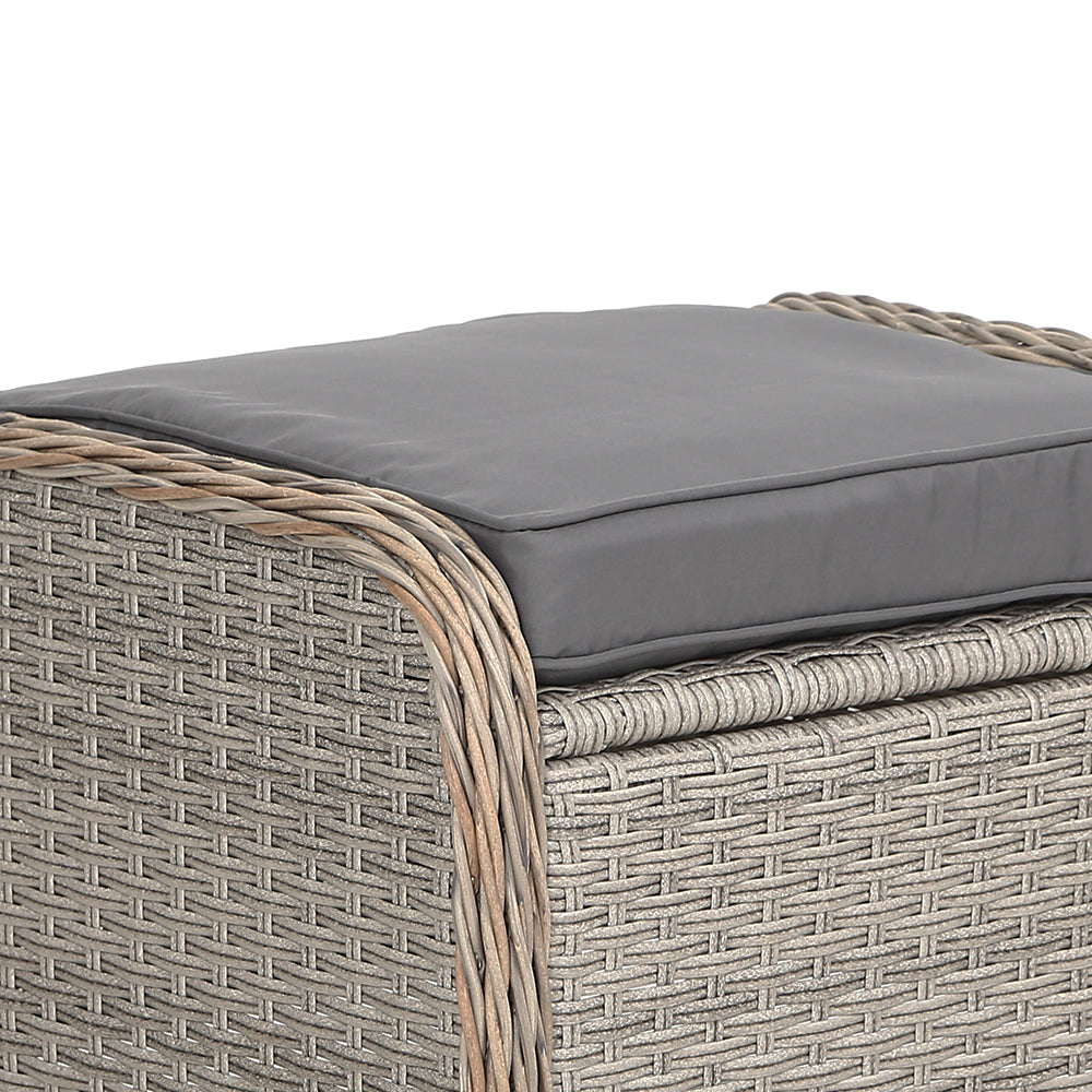 Gardeon Recliner Chair Sun lounge Outdoor Setting Patio Furniture Wicker Sofa