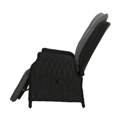 Gardeon Recliner Chair Sun lounge Setting Outdoor Furniture Patio Wicker Sofa
