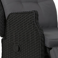 Gardeon Recliner Chair Sun lounge Setting Outdoor Furniture Patio Wicker Sofa