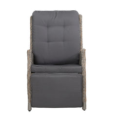 Gardeon Sun lounge Setting Recliner Chair Outdoor Furniture Patio Wicker Sofa