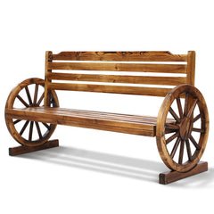 Gardeon Outdoor Garden Bench Wooden 3 Seat Wagon Chair Lounge Patio Furniture