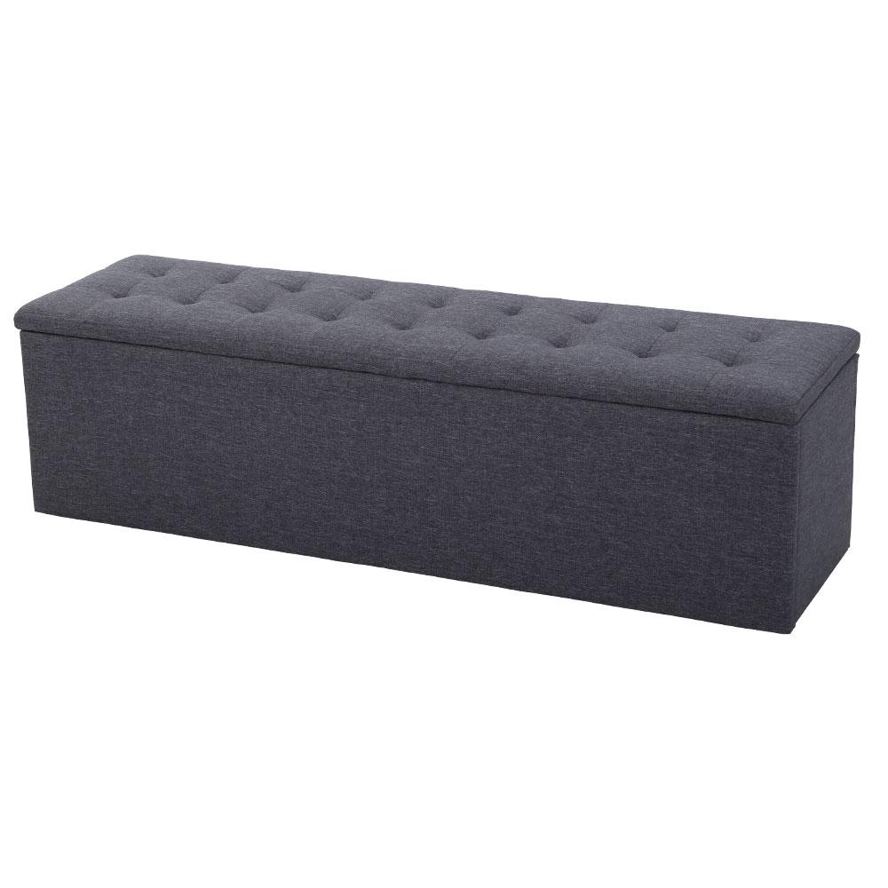 Artiss Storage Ottoman Blanket Box 140cm Linen Grey