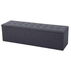 Artiss Storage Ottoman Blanket Box 140cm Linen Grey