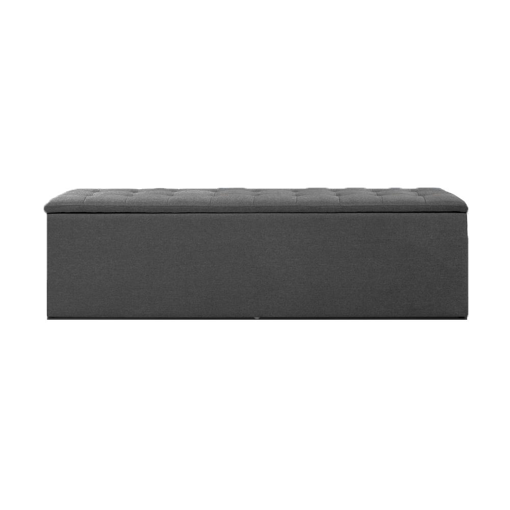 Artiss Storage Ottoman Blanket Box 140cm Linen Grey