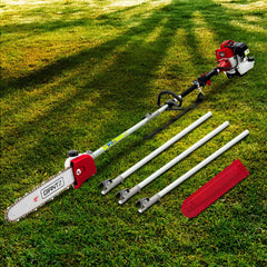 Giantz 62CC Pole Chainsaw 12in Chain Saw Petrol 4.3m Long Reach Red
