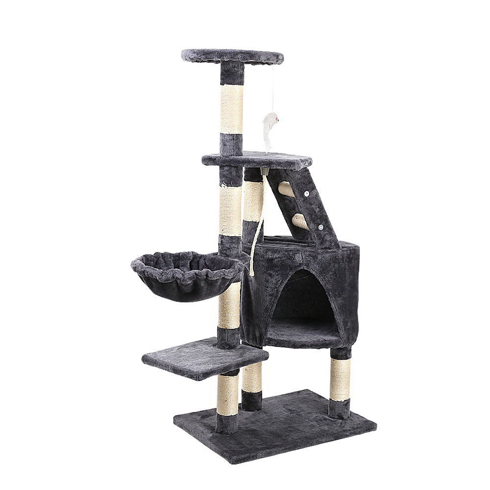 i.Pet Cat Tree 120cm Tower Scratching Post Scratcher Wood Condo House Bed Toys
