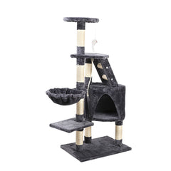 i.Pet Cat Tree 120cm Tower Scratching Post Scratcher Wood Condo House Bed Toys