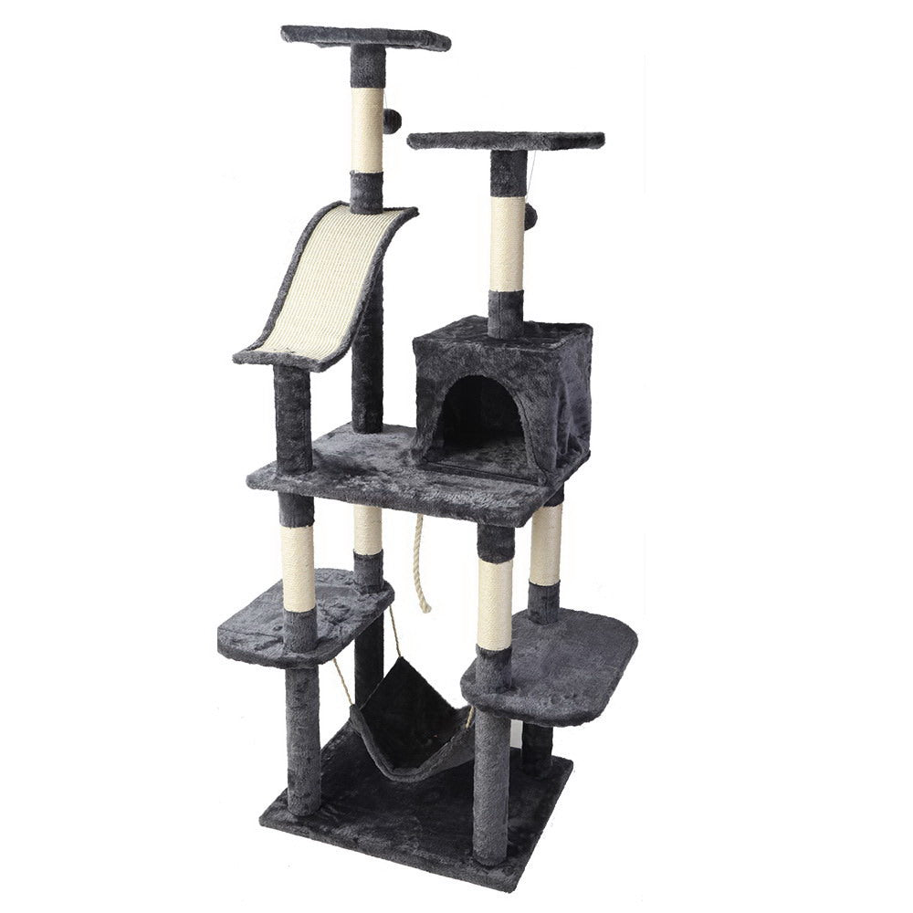 i.Pet Cat Tree 171cm Tower Scratching Post Scratcher Wooden Condo House Bed Toys