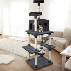 i.Pet Cat Tree 184cm Tower Scratching Post Scratcher Wood Trees Condo Bed House