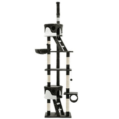 i.Pet Cat Tree 260cm Tower Scratching Post Scratcher Condo House Trees Grey