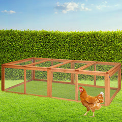 i.Pet Chicken Coop Rabbit Hutch 180cm Extra Large Wooden Chicken House Run XL Hen Cage